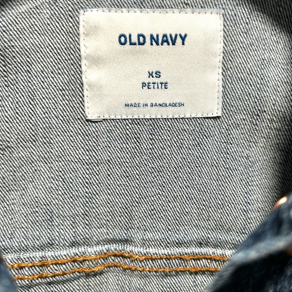 Old Navy Blue jean jacket size xs - Picture 3 of 10
